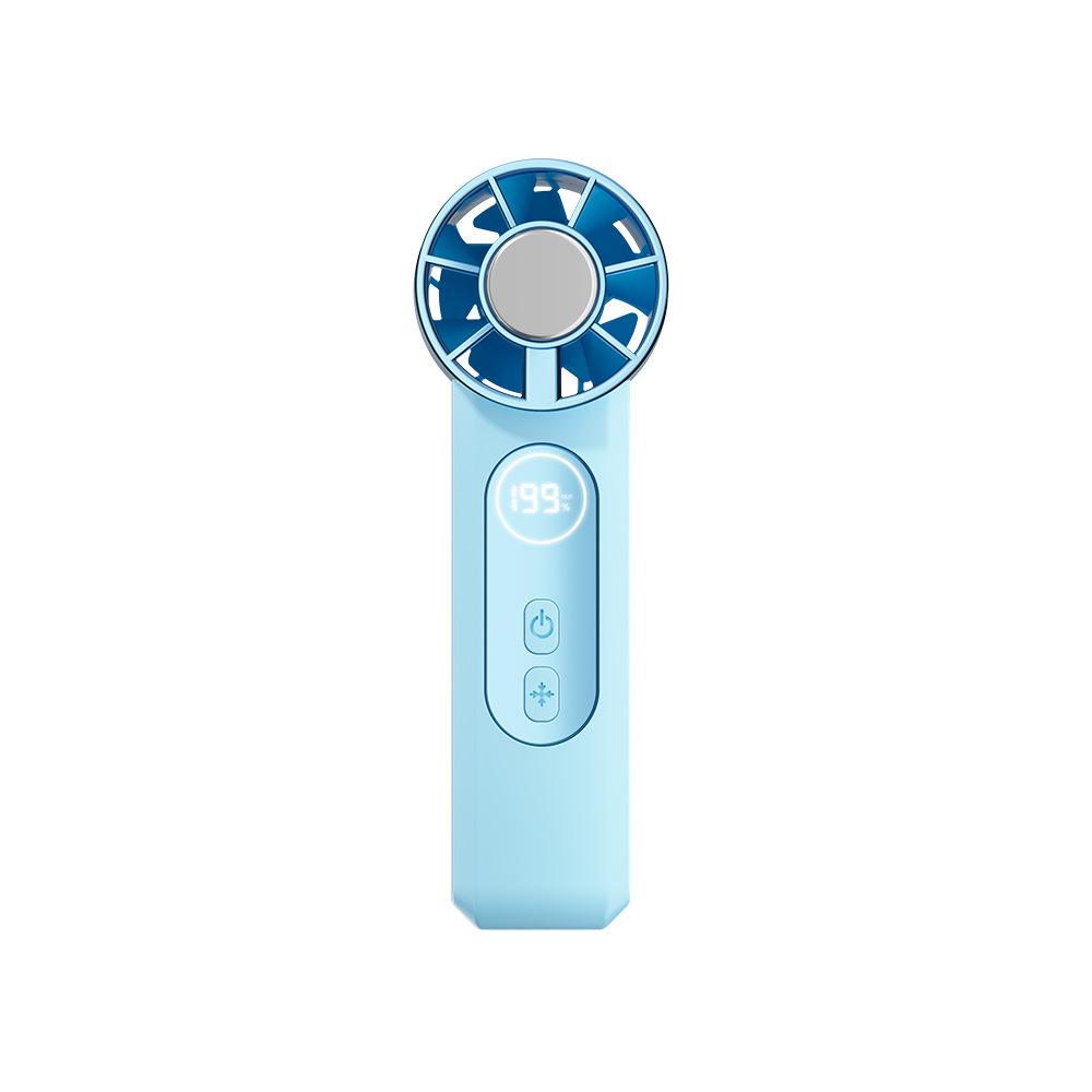 "Portable USB Rechargeable Foldable Neck Fan - Compact & Convenient for Desktop, Office, or Outdoor Use"