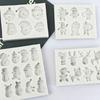 Chocolate Mold Christmas Series Silicone Material for Kitchen DIY Cookie Fondant