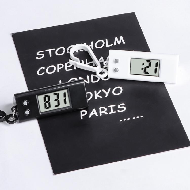 ABS Material Elektronische Uhr Schlüsselanhänger für Studenten Praktische Mini Digitaluhr