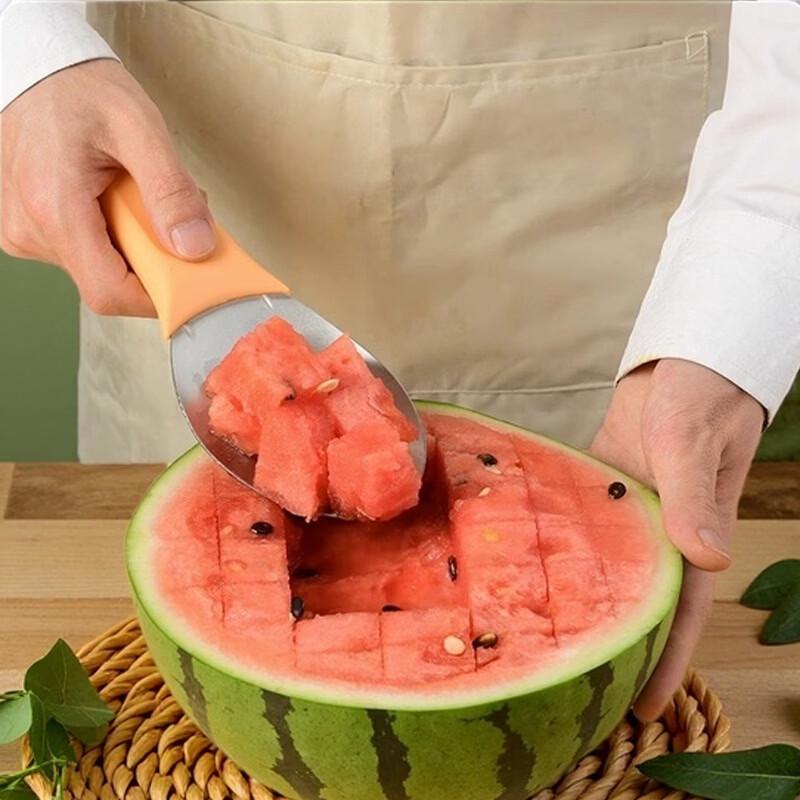 ZISIZ Stainless Steel Mango Slicer and Spoon Set