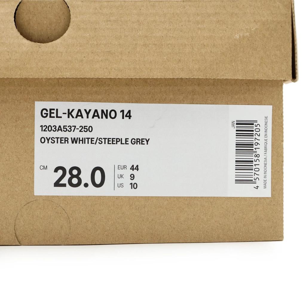 1203A537-250 Asics Gel-Kayano 14 Oyster White Steeple Grey (Mężczyźni)