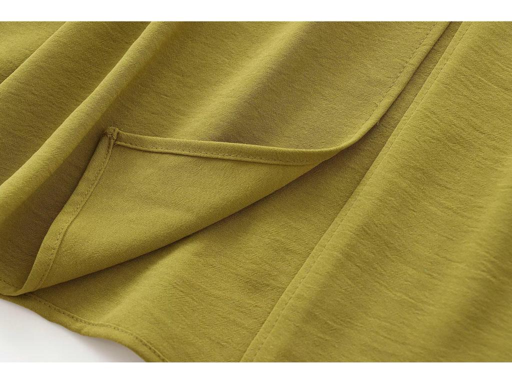 European & American Women's Chic Sleeveless Long Dress with Buckle Detail - Autumn/Winter Collection