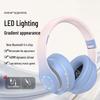 Gradient Wireless Bluetooth Over-Ear Headphones with Cotton, 3D Stereo Bass, Student-Friendly, Universal Compatibility.