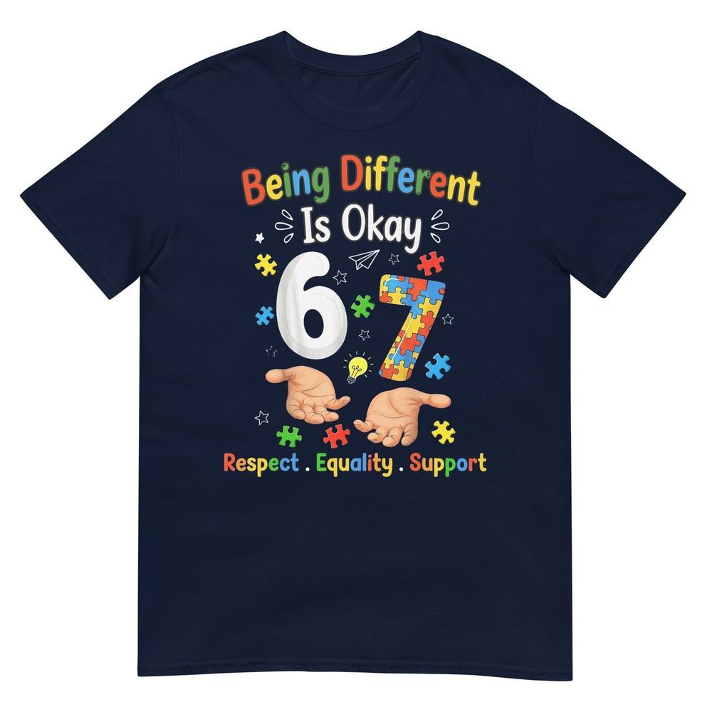 Six Seven Autism Awareness 67 Unisex Unisex Kids Boys Autism TShirt S