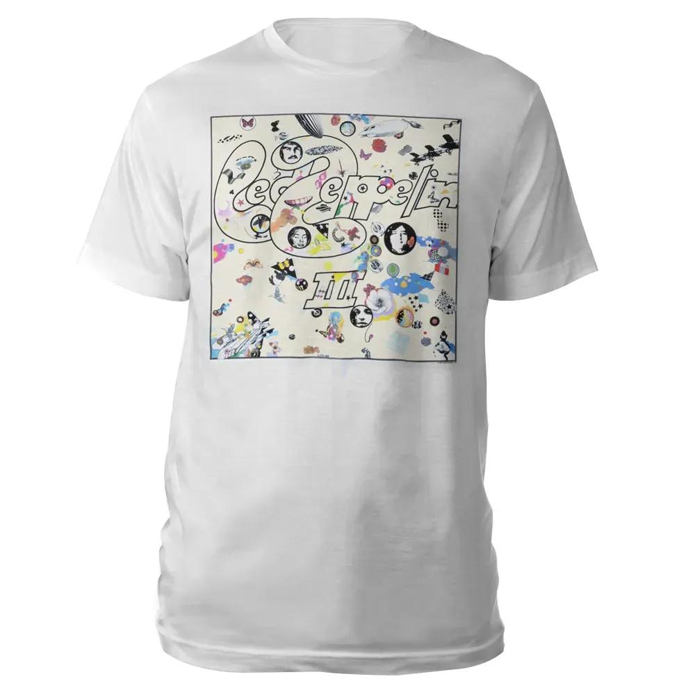 Rock Band Led Zeppelin T-Shirt Herren und Damen Sommer Gothic Y2K Kleidung Mode Retro Rundhals Kurzarm Top Streetwear