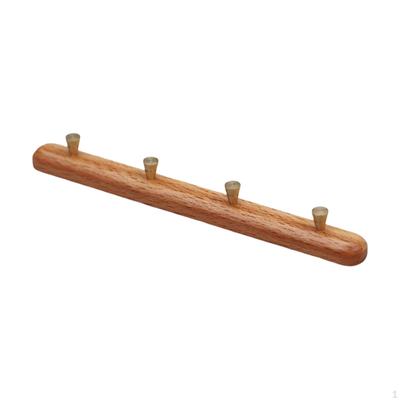Miniature Dollhouse Coat Hooks 1/6 Scale Rack Wood Doll Garment for Diorama Photography