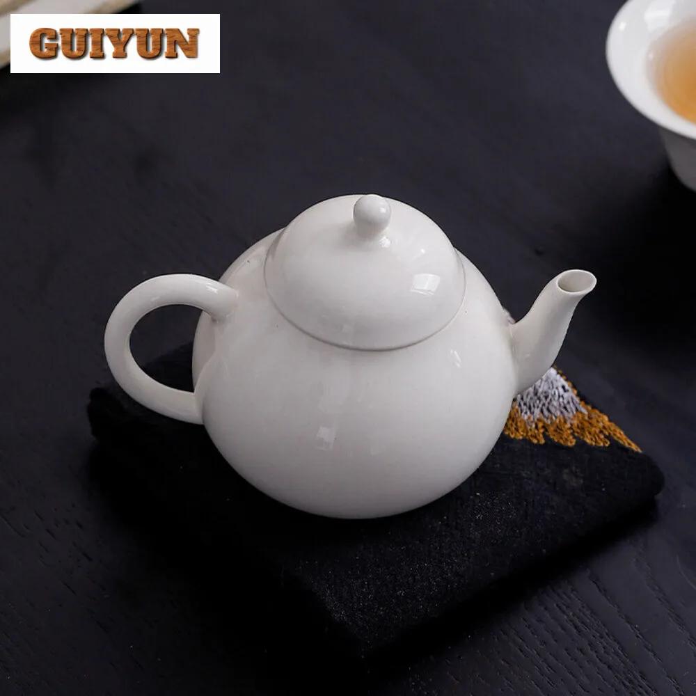 130ml Plant Ash Handmade Teapot Household Simple Filter Teapot Boutique Pot Tea Maker Kettle Cafes Accessories Ornaments Gifts