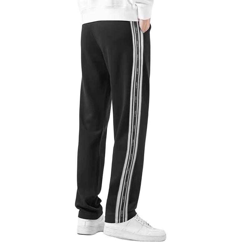 Li Ning Loose Fit Straight Leg Knit Sports Pants Men Bottoms AKLTE03-1