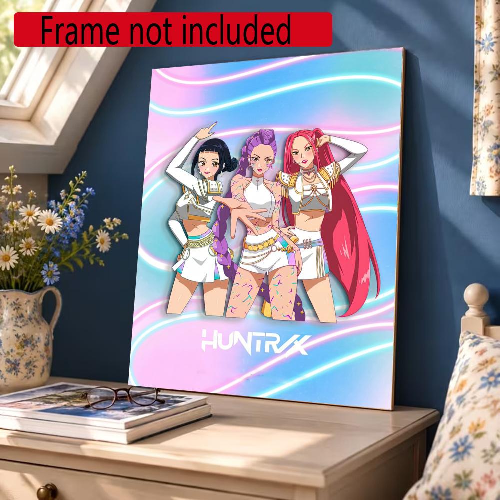 Huntrix 5D Diy Diamond Painting Round Diamond Mosaic Suitable For Beginners Diamond Painting Rhinestones Gift Frameless