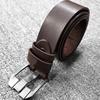 Men's Retro Vegetable-Tanned Leather Belt – Stylish Accessory for Jeans and Suits