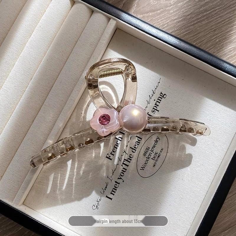 2024 Premium Jelly Flower Hair Clip: Large Grip for Thick Hair