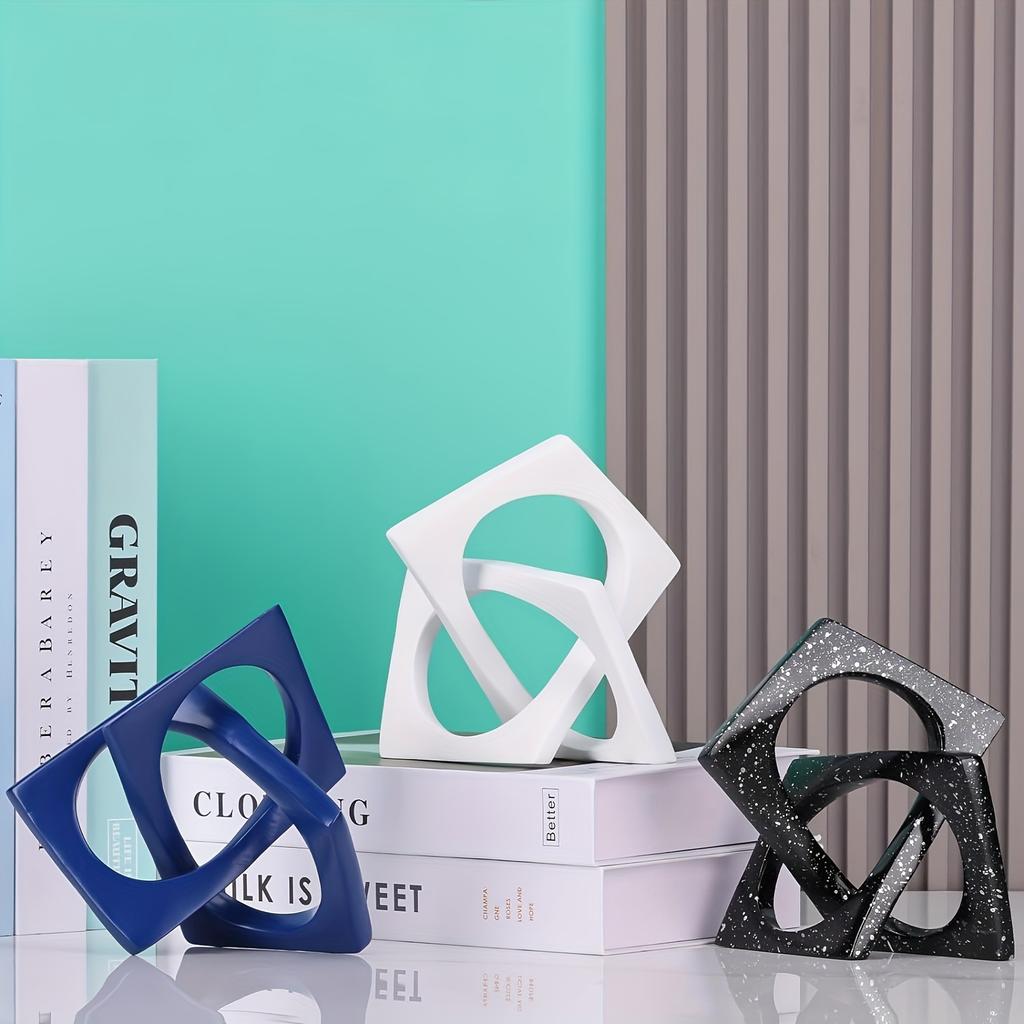Cross-Border Modern Minimalist Electroplated Geometric Ornaments Creative Decorative Metal Accessories for Living Room Cabinet A