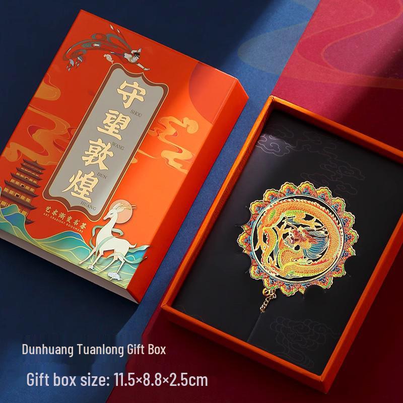 Dunhuang Classical Chinese Style Exquisite Metal Bookmark Gift Set