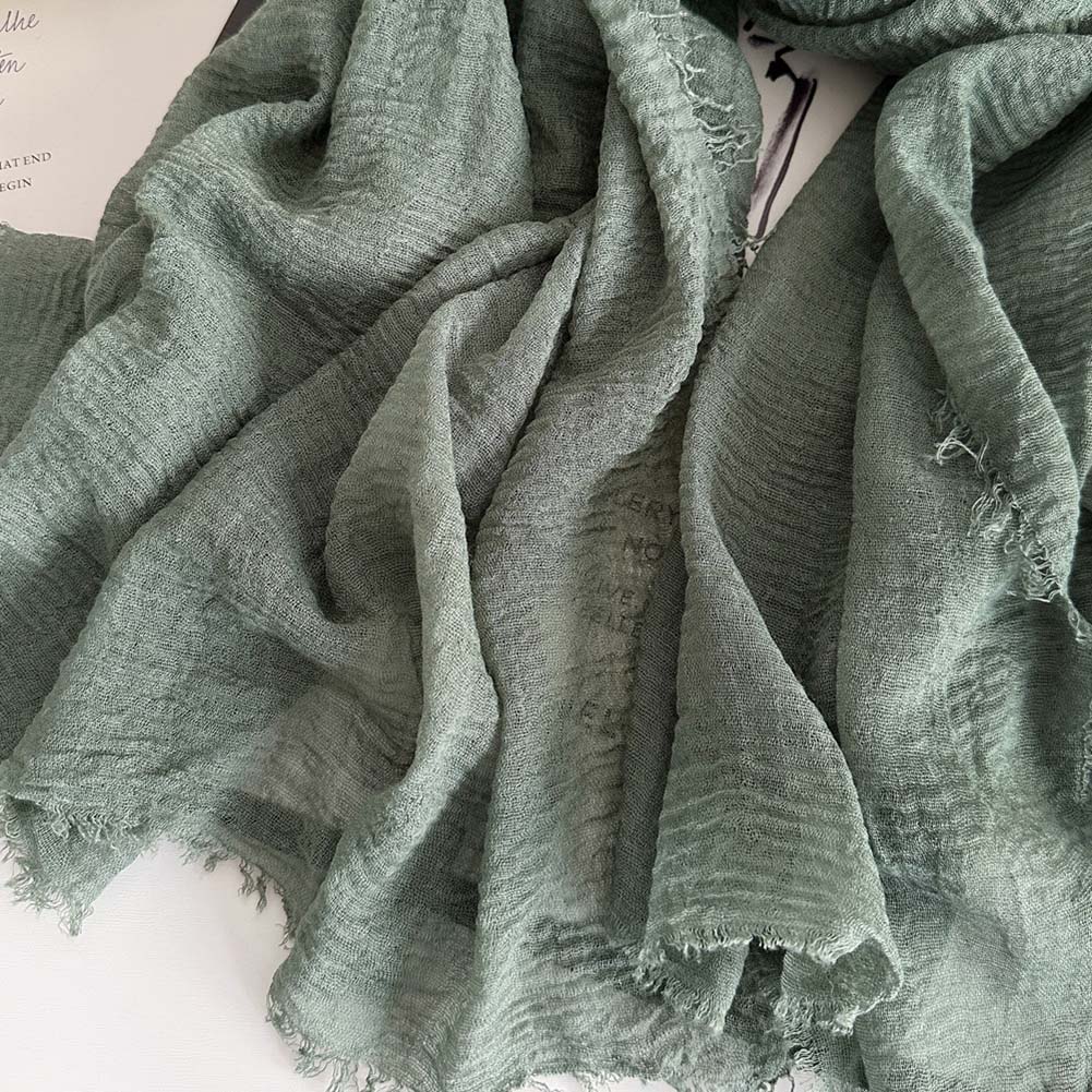 Comfortable Fit Breathable Silk Scarf Cotton And Hemp Scarf Retro Headscarf