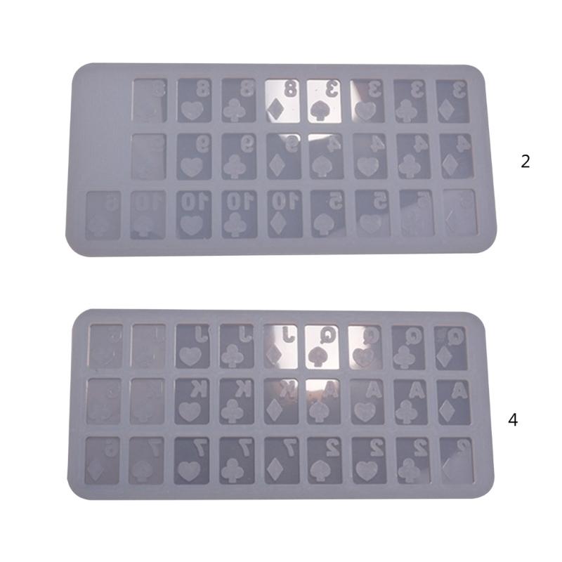 DIY wypełniacz kart pokerowych Quicksand silikon epoksydowy forma DIY brelok wisiorek biżuteria forma do tworzenia prezentów walentynkowych