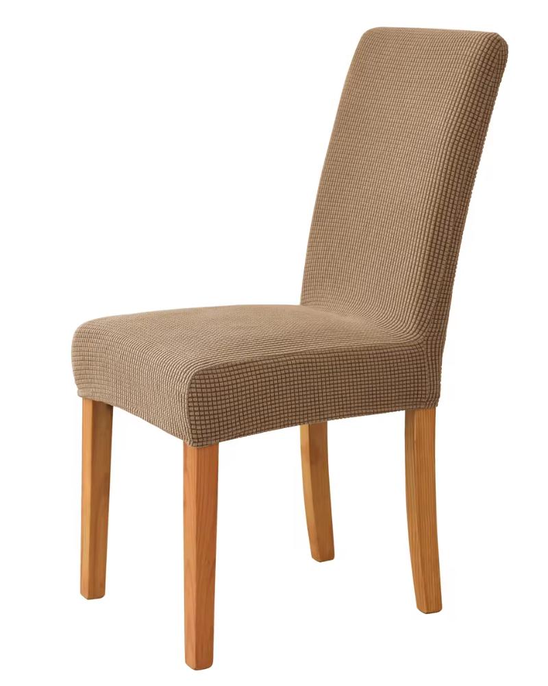Jacquard Fabric Chair Cover for Dining Room Wedding Hotel Banquet Home Removable Washable Seat Case Stretch Spandex Chair Covers