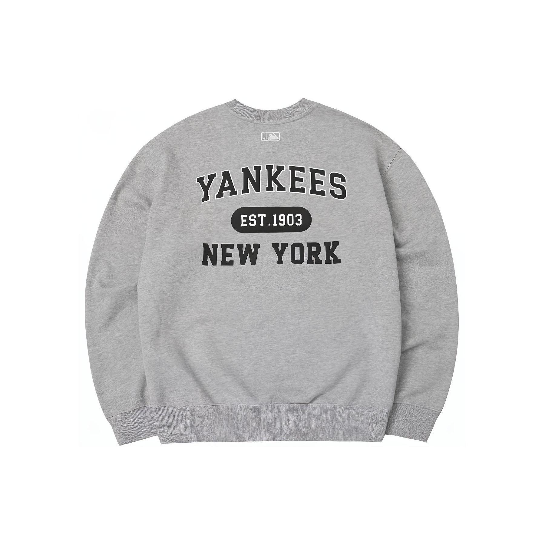 MLB Sweatshirts Unisex Gray Crew Neck Moderate Regular 3AMTV0741-50MGS XS