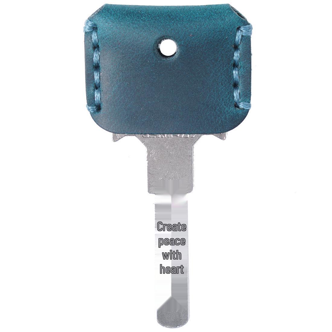 Personalized Handmade Retro Cowhide Leather Car Key Cover Keyring Gift Key Cover (Excluding Keys)