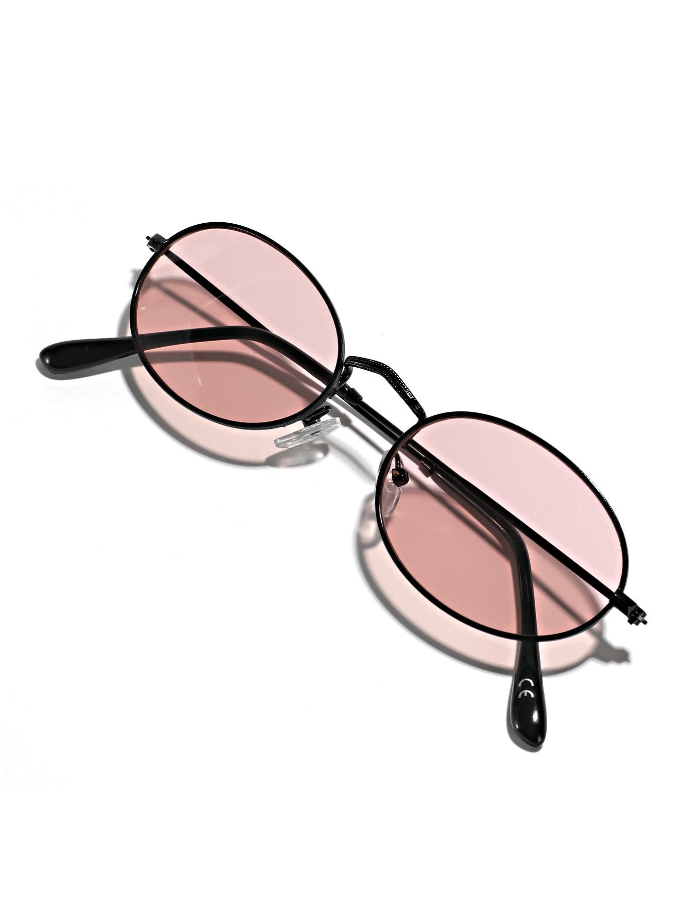 

Металлические очки осенне-зимние цветные овальные круглые солнцезащитные очки женские ретро Ins солнцезащитные очки мужские