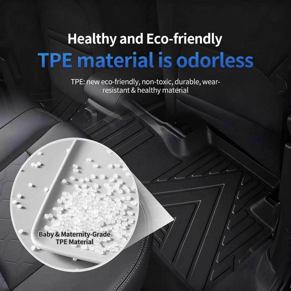 For BYD Equation 2025 Leopard 3 Titanium 3 Set TPE Car Floor Mats & Cargo Liners Waterproof Protector Auto Interior Accessories