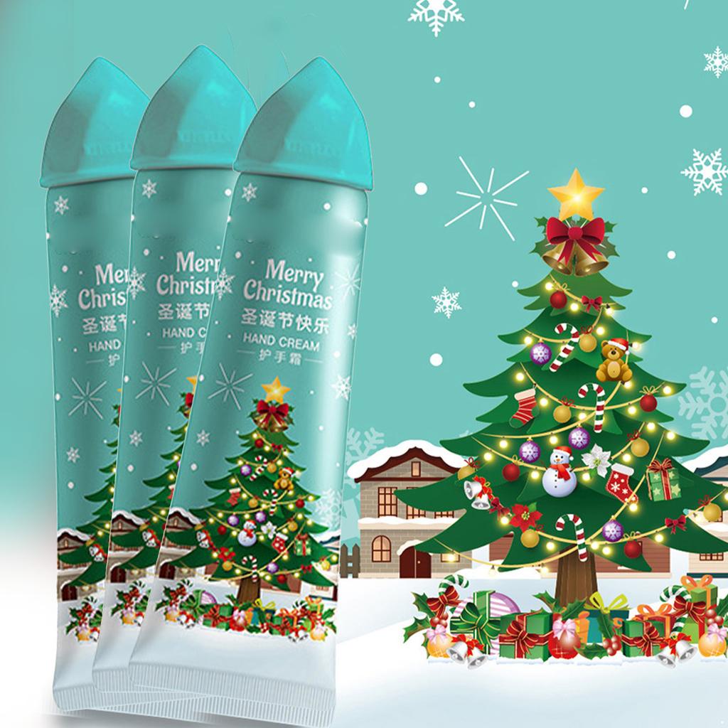Holiday Hand Cream Trio Winter Care Moisturizing Gift Set Travel Friendly Hand Lotion for Nourishment and Dry Skin