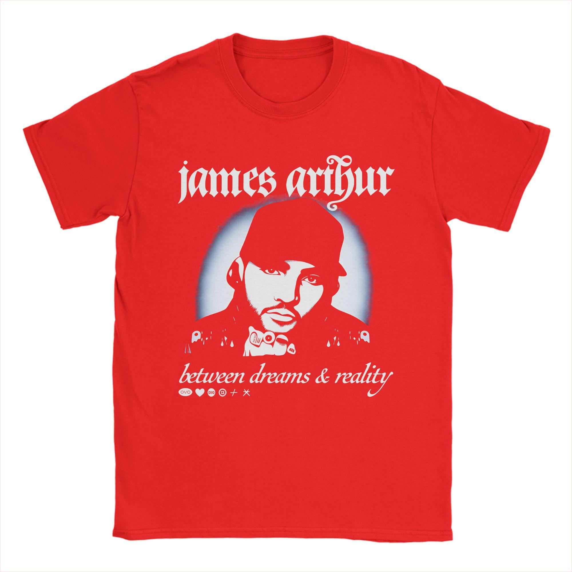 

Betwen Dreams and Reality T Shirt Unisexs Cotton Vintage TShirts Crew Neck James Arthur Tees Short Sleeve Tops Gift Idea S