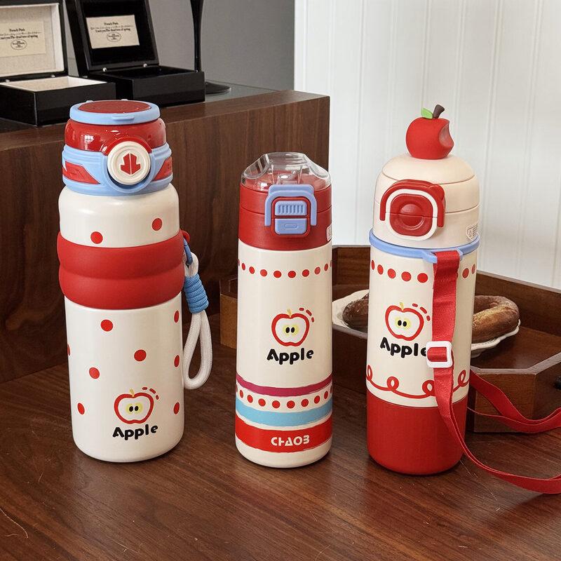 Cute Apple 316 Stainless Steel Insulated Straw Cup