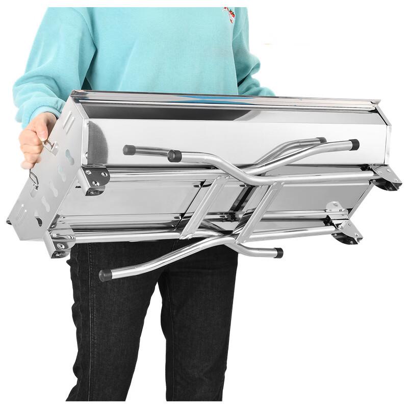 Outdoor Portable Stainless Steel Folding BBQ Grill