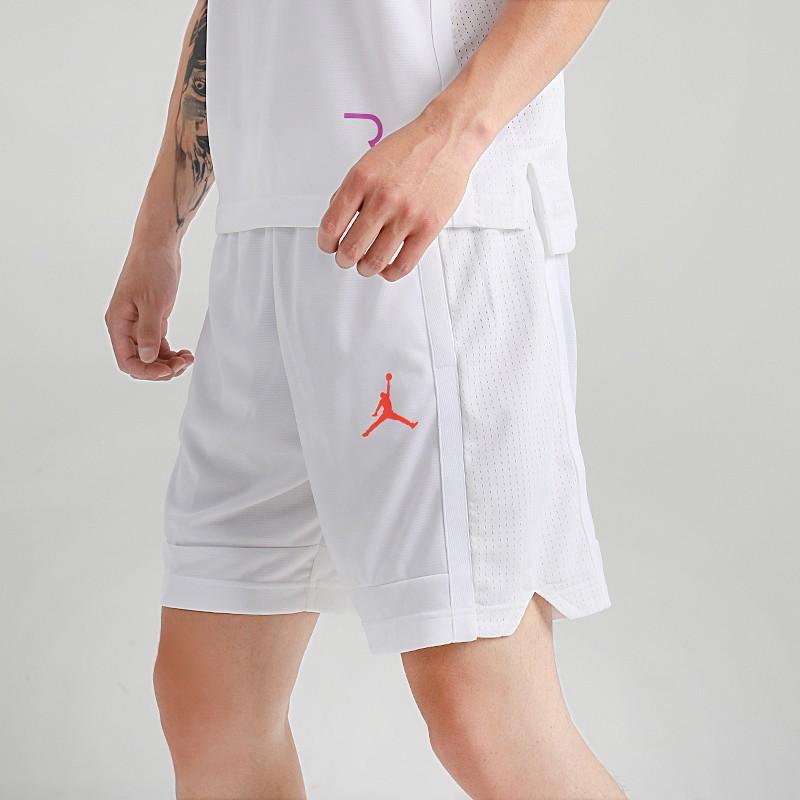 Air Jordan Dri-FIT Solid Loose Comfort Basketball Shorts Men Bottoms White CT4764-100