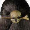 Retro Dark Style Skull As Butterfly Hair Clip Punk Girl Halloween Party Role-playing Personalized Decorative Styling Accessories