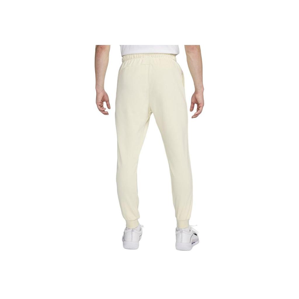 Nike Solid Color Elastic Waistband Tapered Knit Sports Pants Men bottoms Light-Yellow DQ4588-113