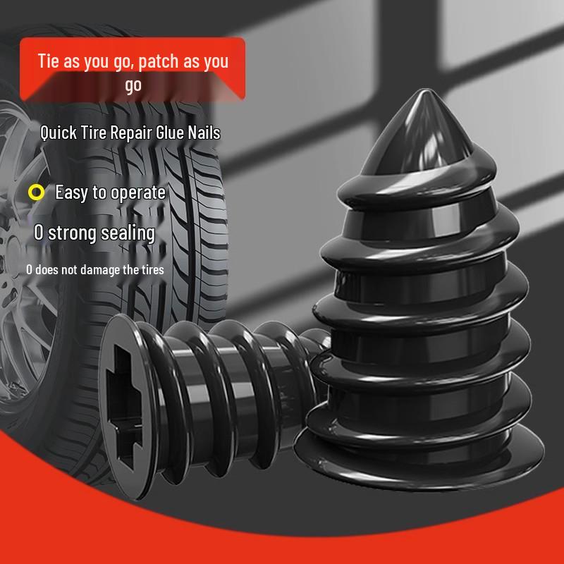 Universal Quick Repair Rubber Nails for Electric Car, Motorcycle, and Tricycle Tires - Non-Destructive and Vacuum-Compatible.