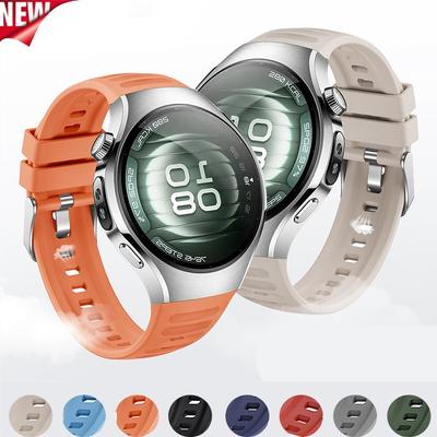 Original Silikonarmband für Huawei Watch 5 42MM Lückenlos Gummi Sportarmband für Huawei Watch 5 46mm Business Schnellverschluss Armband