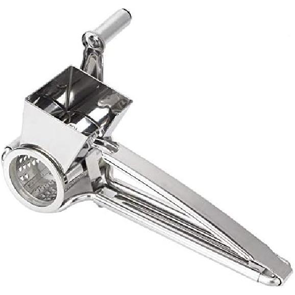 Stainless Steel Rotary Cheese Grater Slicer, Manual Rotate Chocolate Grater Cutter Planer Cutting Tool, for Vegetables,Fruits
