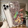 Phone case: 2D flat suitable for iPhone 18 17 16 15 14 13 Pro, transparent four corner protective case, twin tails, Christmas and Halloween gift
