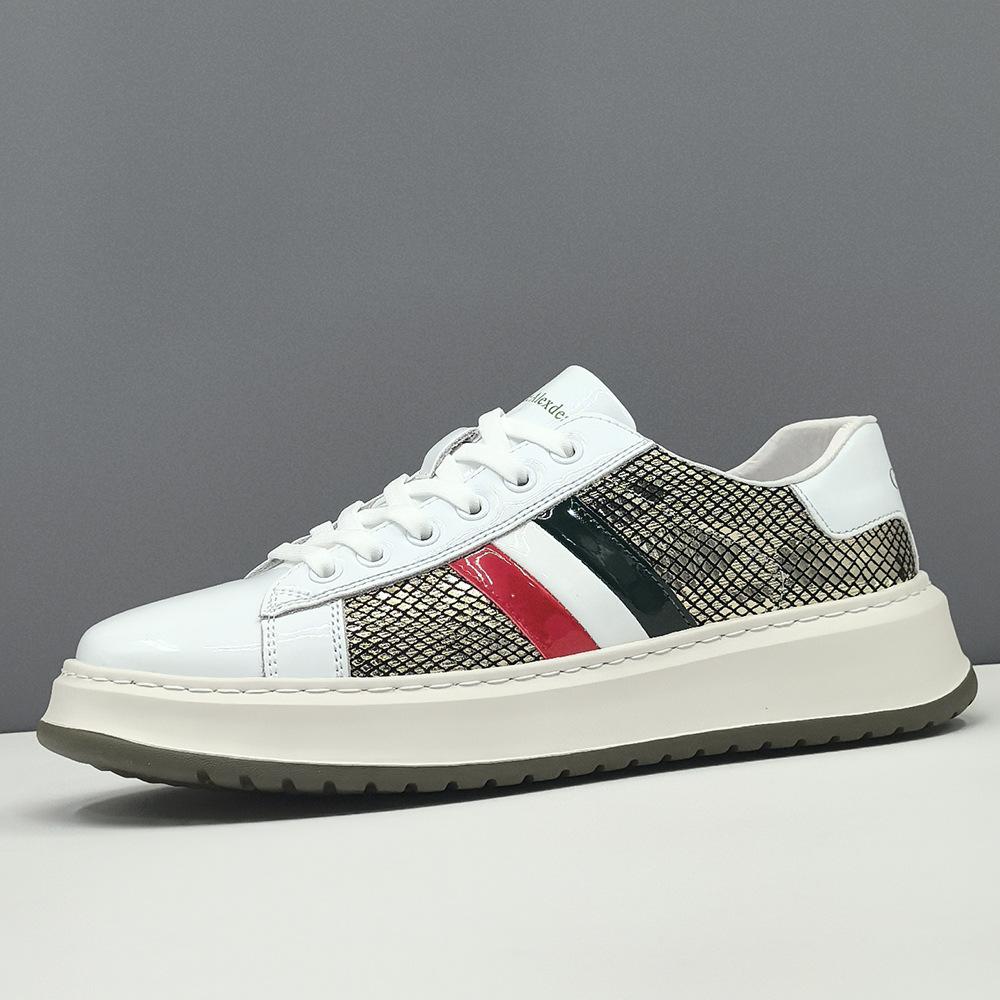 Кожаные кеды легкая роскошь высококачественные ленивые повседневные туфли 38