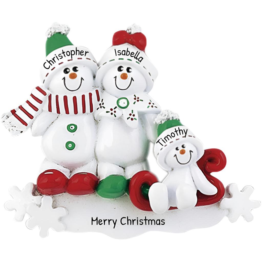 Festive Resin Snowman Christmas Ornaments Set Of Two Three Four Or Five For Holiday Decor 3 Snowmen