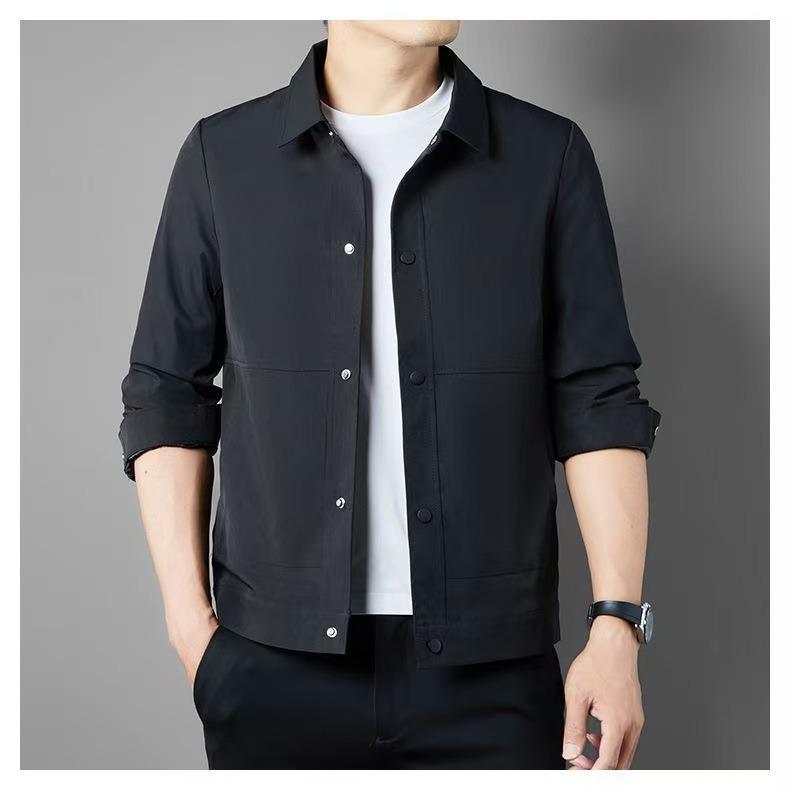 2025 Trendy Men's Casual Lapel Jacket - Spring & Autumn Collection, Youth Fashion