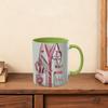 Doctor Mug, Pink and Beige Medical Ceramic Mug Designed By Stethoscope Multicolor Coffee Mug Coffee Cup Cups and Mugs