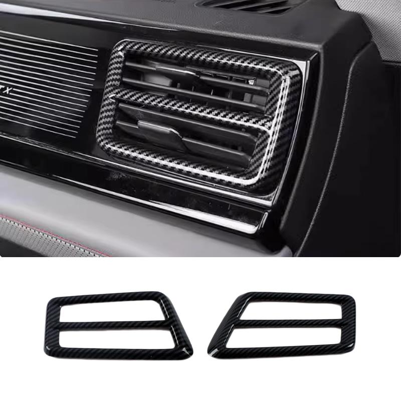 For VW Volkswagen Atlas Teramont ABS carbonfiber Headlight Switch window lift switch Air vent Gear Shift Panel cover