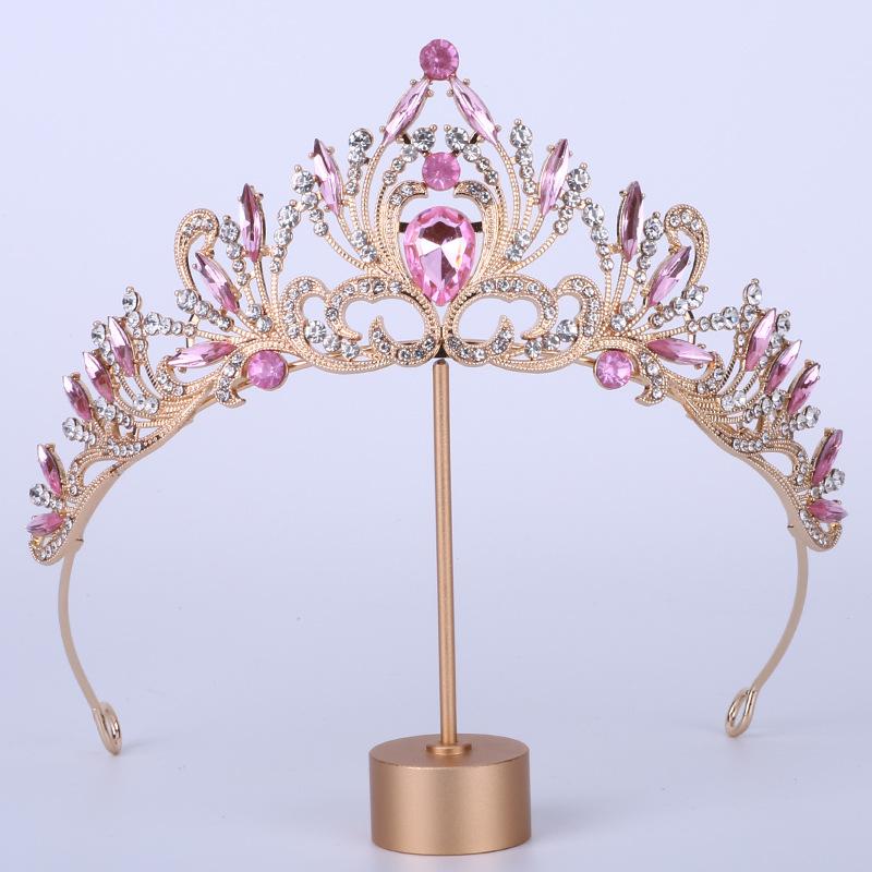 Bride Crown Headdress Birthday Wedding Hairband Jewelry Queen Wedding Alloy Hair Accessory Crown