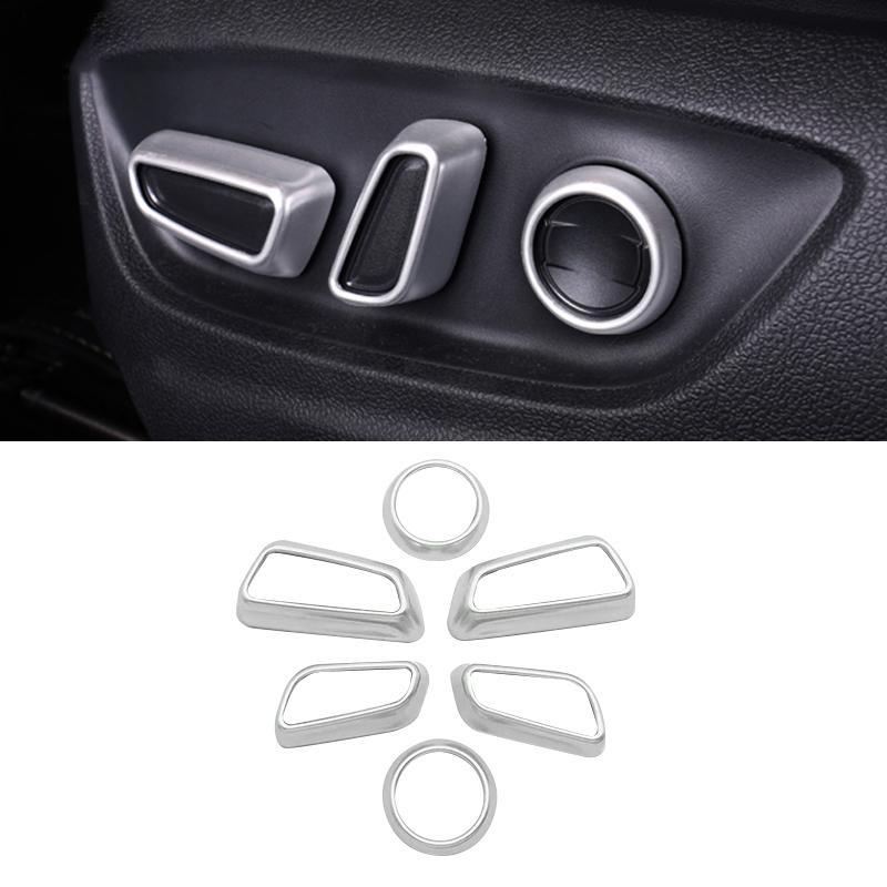 

6 шт. ABS автомобильные сиденья переключатель регулировки ручки отделка наклейка крышка для Toyota RAV4 XA50 гибрид 2019 2020 2024 2024 2024 2024 RAV 4 серебряный