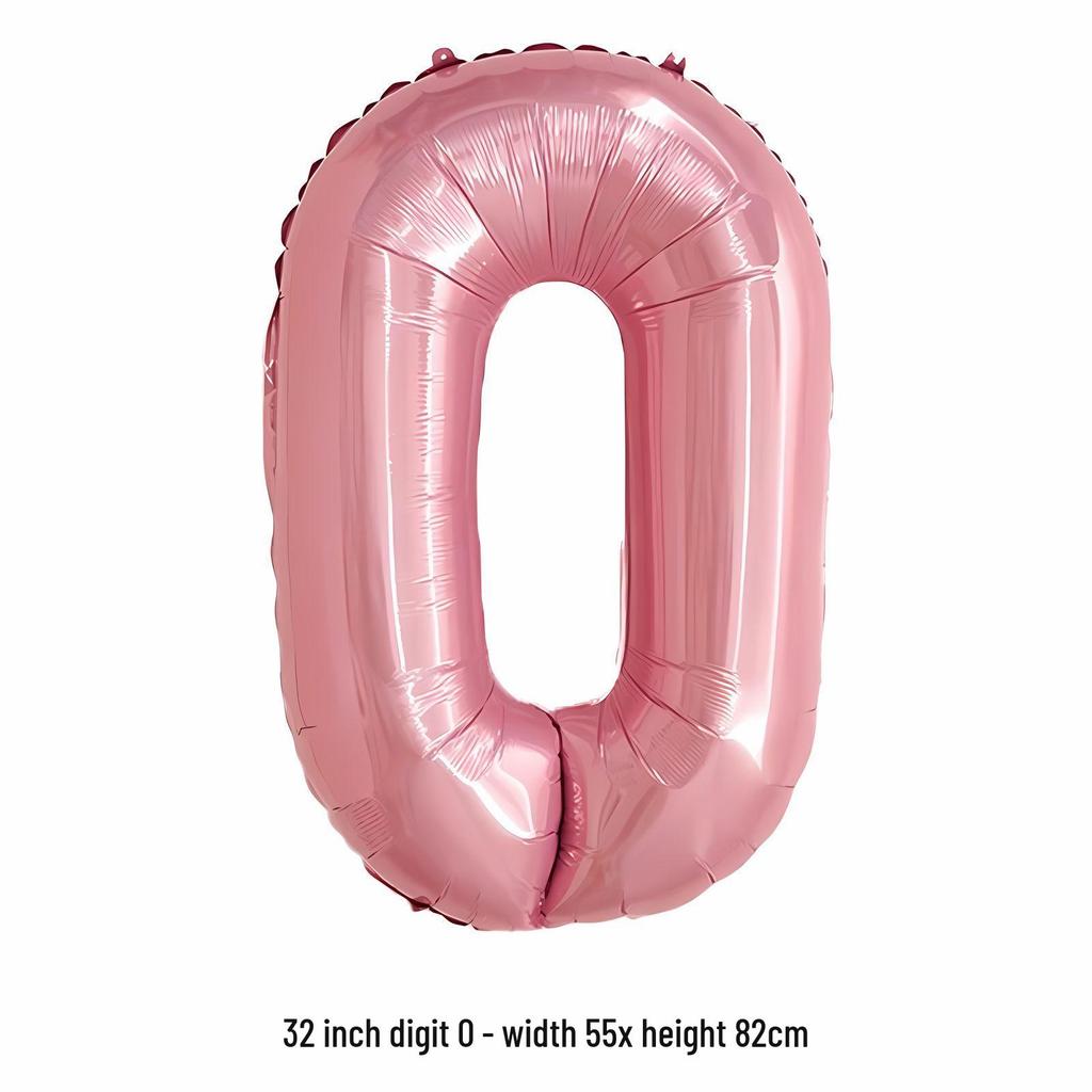 32-Inch White Number '40' Birthday Balloon, Aluminum Foil Party Decoration Prop