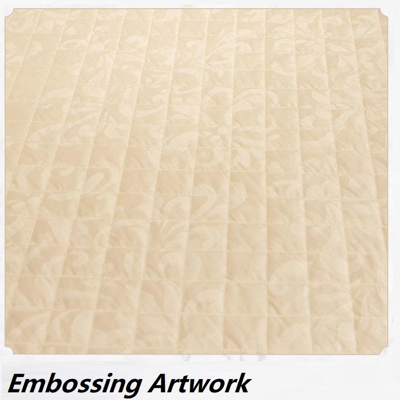 European Warm Thicken Plush Quilted Bed Skirt Soft Velvet Padding Cotton Bedspread Queen Size Bed Cover