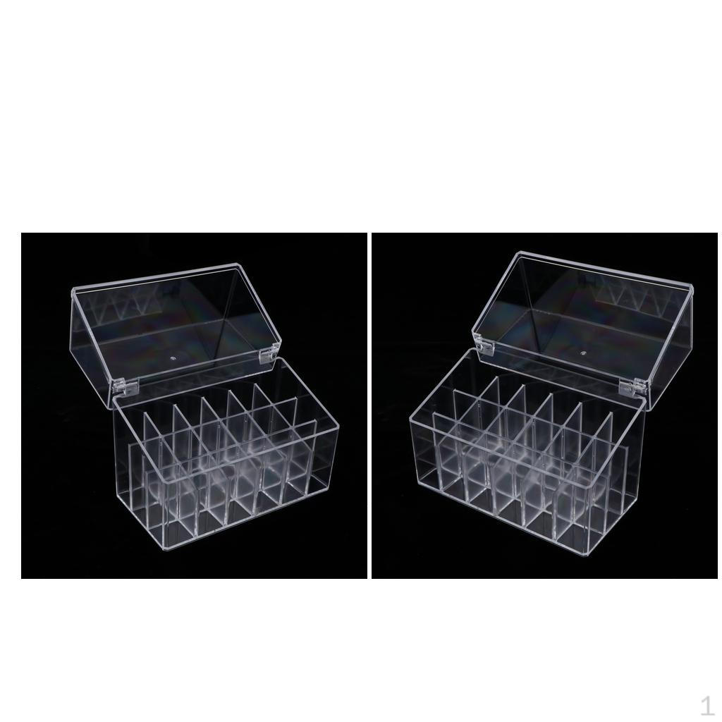 

Двухсекционный акриловый органайзер с держателем для крышек