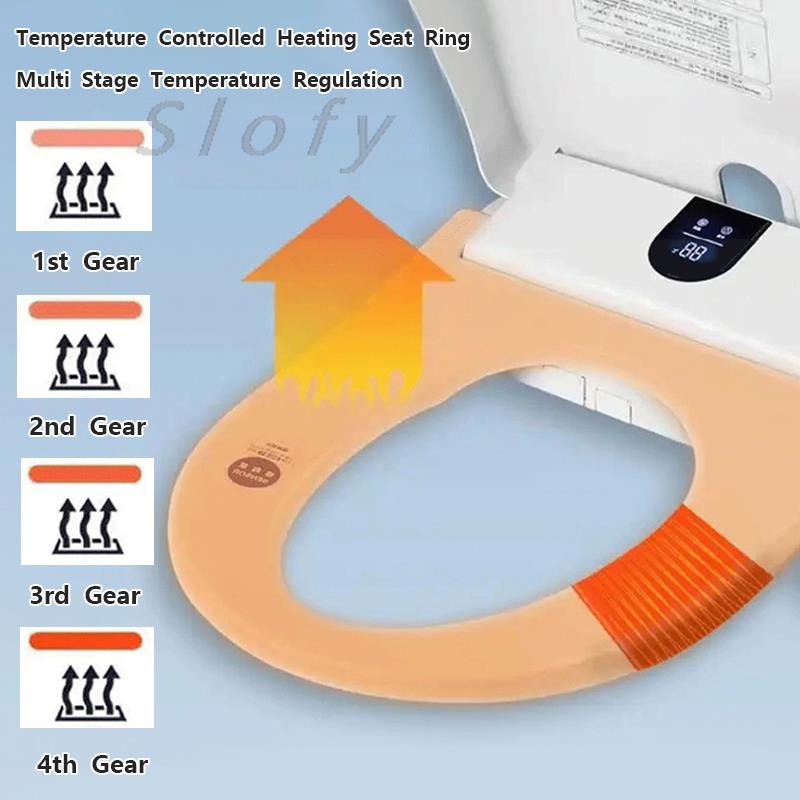 Intelligent Electric U-shape Smart Toilet Seat Toilet Cover Multifunctional Heating And Flushing Bidet Cover For Hotel Household