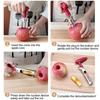 2 in 1 Apples Corer And Peeler, Stainless Steel Fruit Core Remover, Retractable Apples Slicer Tool for Pear, Kitchen Gadget