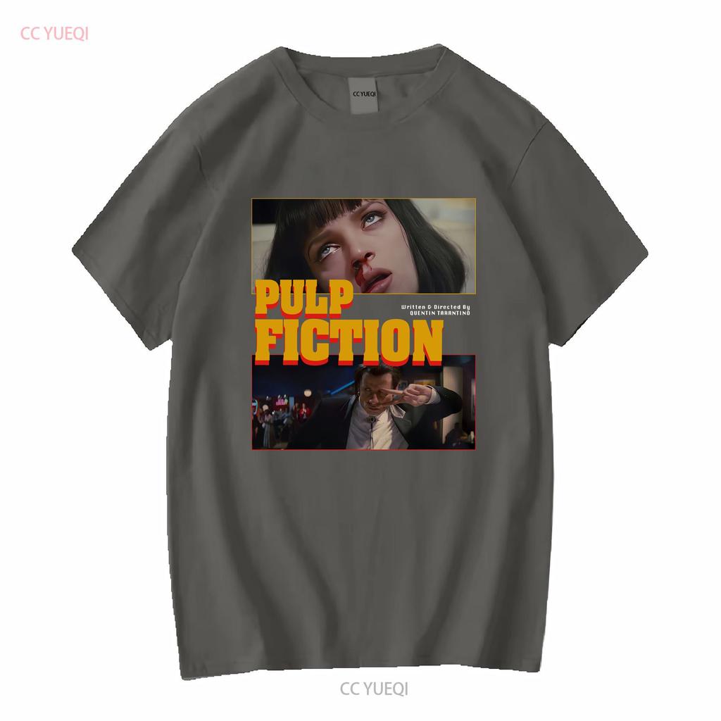 Pulp Fiction Movie T Shirt Vintage Retro for Quentin Tarantino Fans Washed Oversized Birthday Long or Short Sleeves Vintage