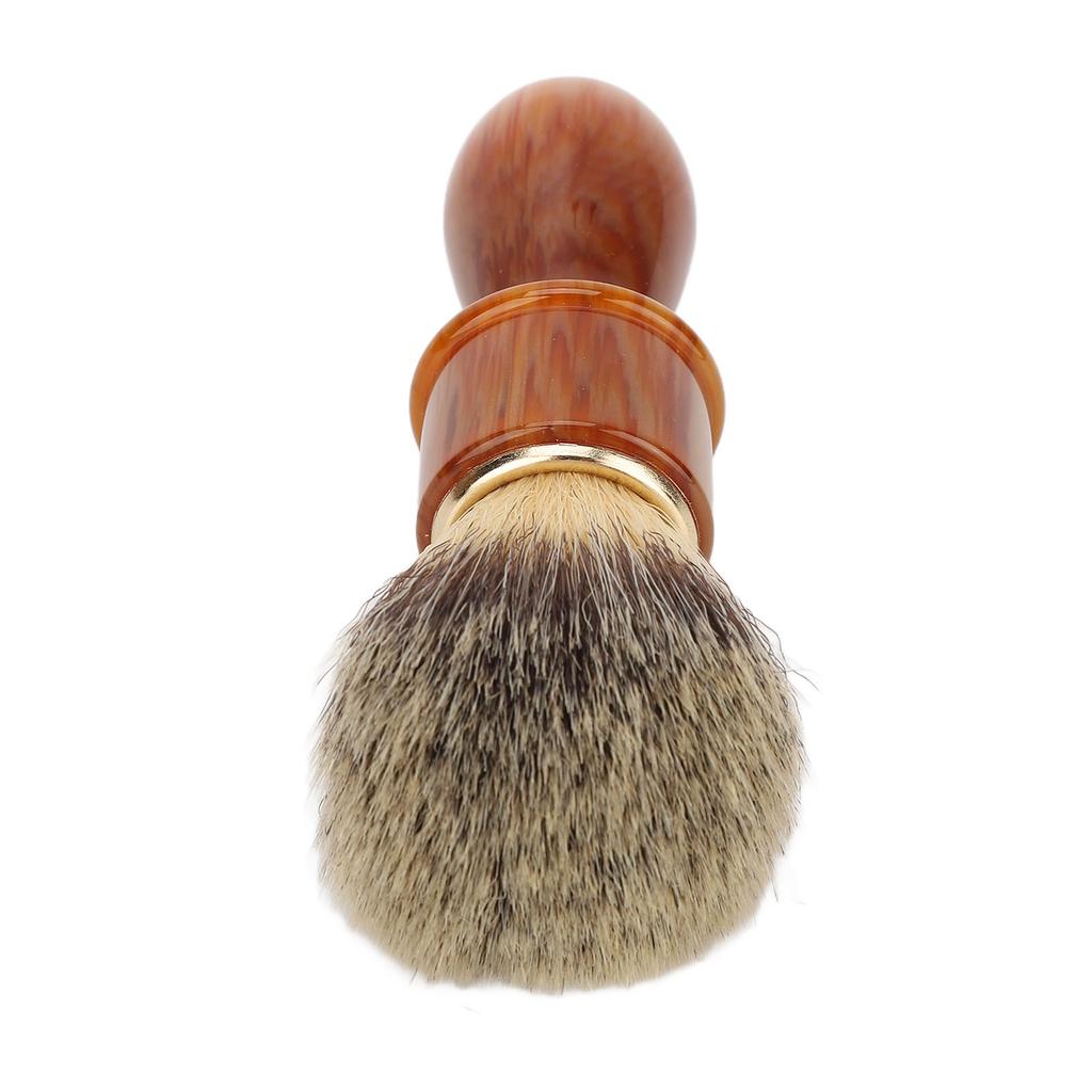 Men Shaving Brush Home Hair Salon Ergonomic Resin Handle Soft Hair Shaving Brush Face Grooming Tool