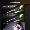1Pc Mini Flashlight USB Charging 16340 Battery with Pen Holder Portable Multi-functional Waterproof Aluminum Alloy Flashlight